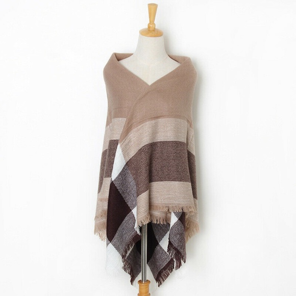 Accessories - NEW BROWN/TAN/BLACK WOMEN'S WINTER FALL SHAWL